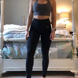 High waisted black leggings